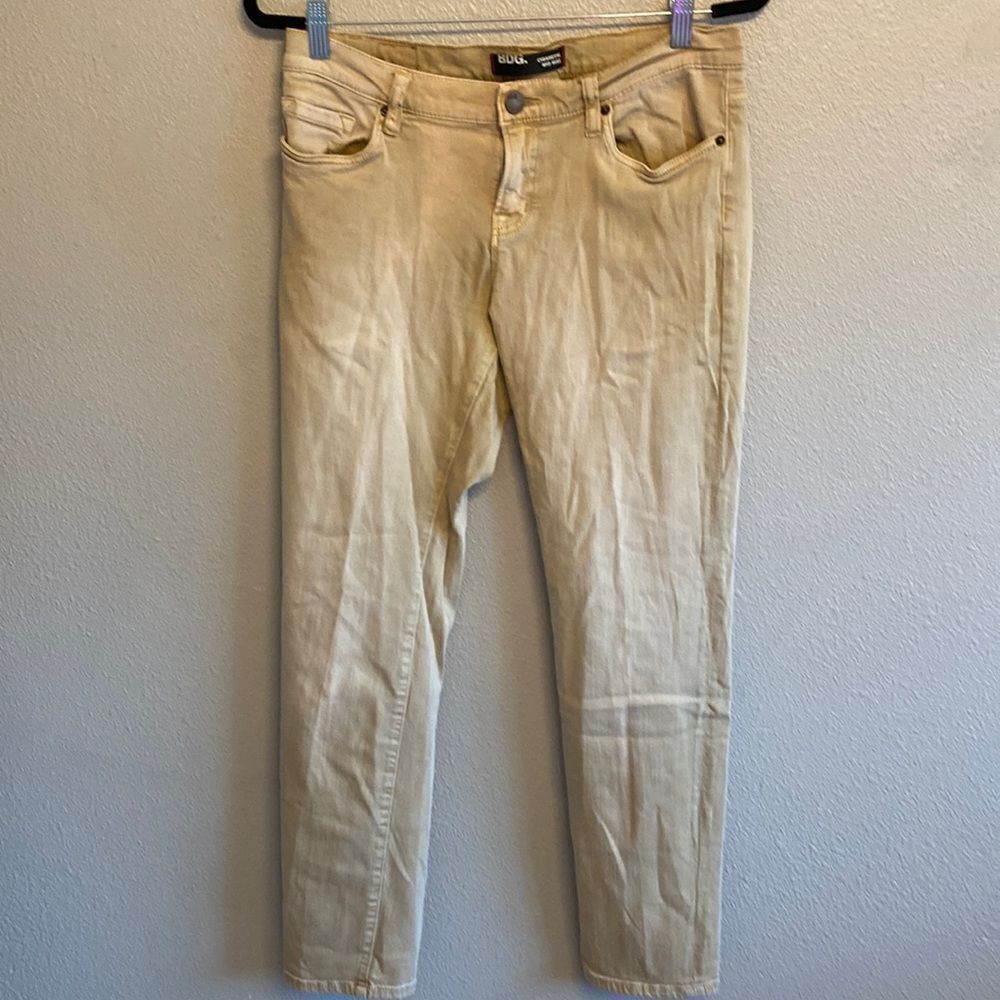 BDG- Khaki colored cigarette mid ride jeans- Size 31x30